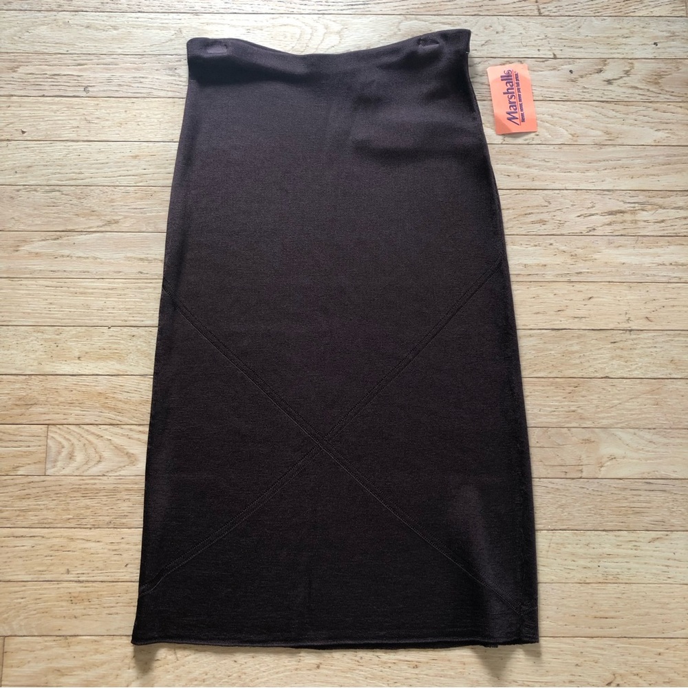Anne Klein chocolate brown skirt